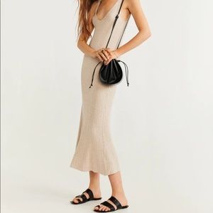 Mango Ribbed midi dress